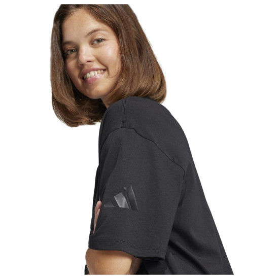 Adidas Γυναικεία κοντομάνικη μπλούζα Essentials Single Jersey Boyfriend Tee